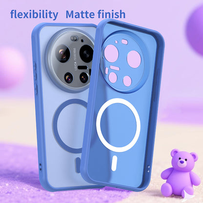 MagSafe Case for Xiaomi 17 Ultra, Techsuit, HaloFrost II, Blue
