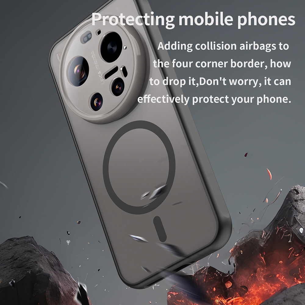 Puzdro MagSafe pre Xiaomi 17 Ultra, Techsuit, HaloFrost II, Čierne