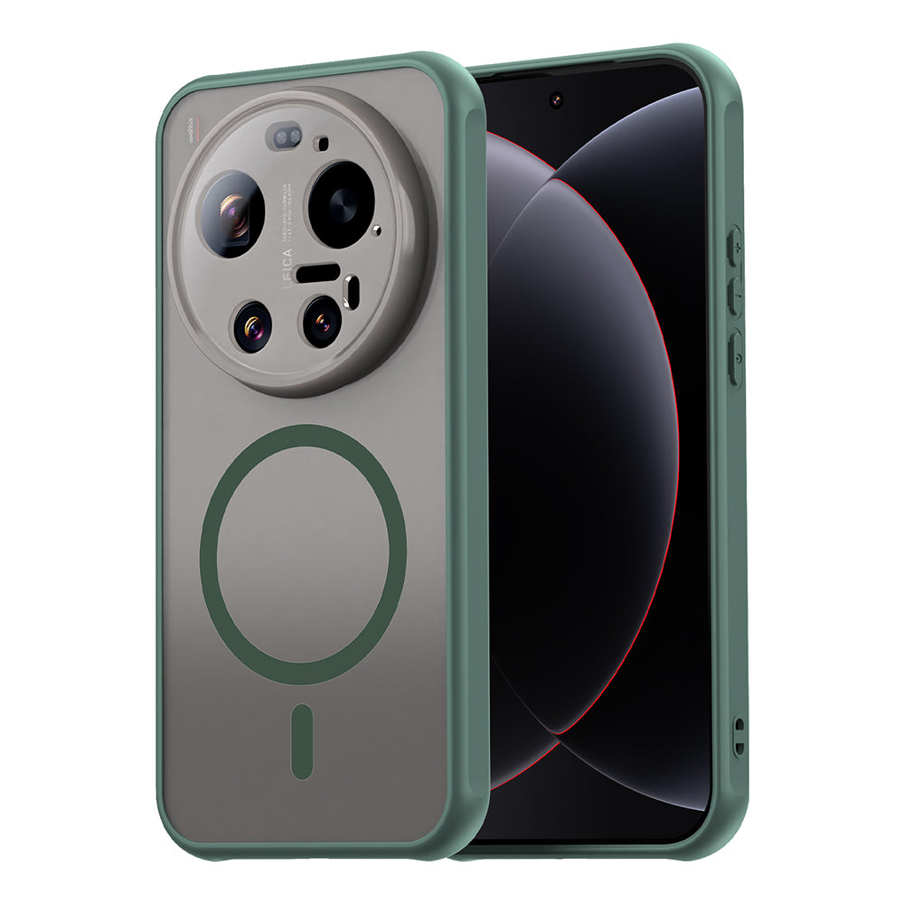 MagSafe Case for Xiaomi 17 Ultra, Techsuit, HaloFrost II, Green