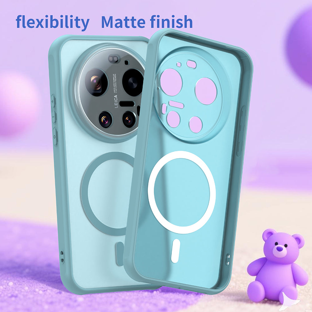 Puzdro MagSafe pre Xiaomi 17 Ultra, Techsuit, HaloFrost II, Svetlozelená