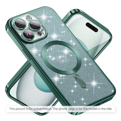 MagSafe puzdro pre Xiaomi 17T, Techsuit, Luxury Glitter, Svetlozelená