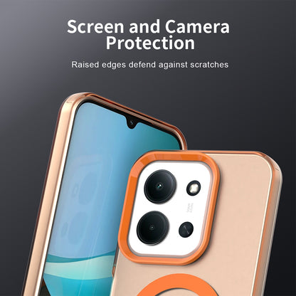 MagSafe puzdro pre Xiaomi Poco C85 4G / Redmi 15C 5G / 15C 4G, Techsuit, CandyCase, Oranžové