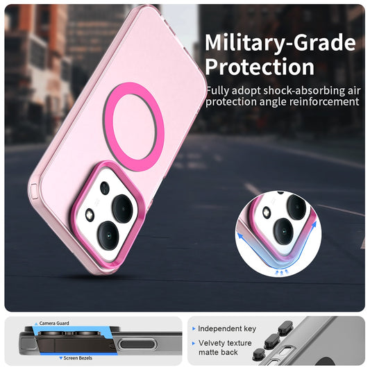 MagSafe puzdro pre Xiaomi Poco C85 4G / Redmi 15C 5G / 15C 4G, Techsuit, CandyCase, Ružové