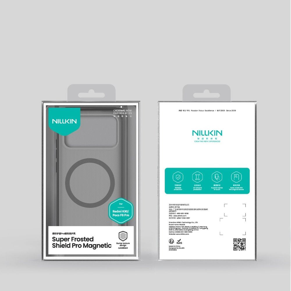 MagSafe puzdro pre Xiaomi Poco F8 Pro, Nillkin, Super Shield Pro, Čierne Priehľadné