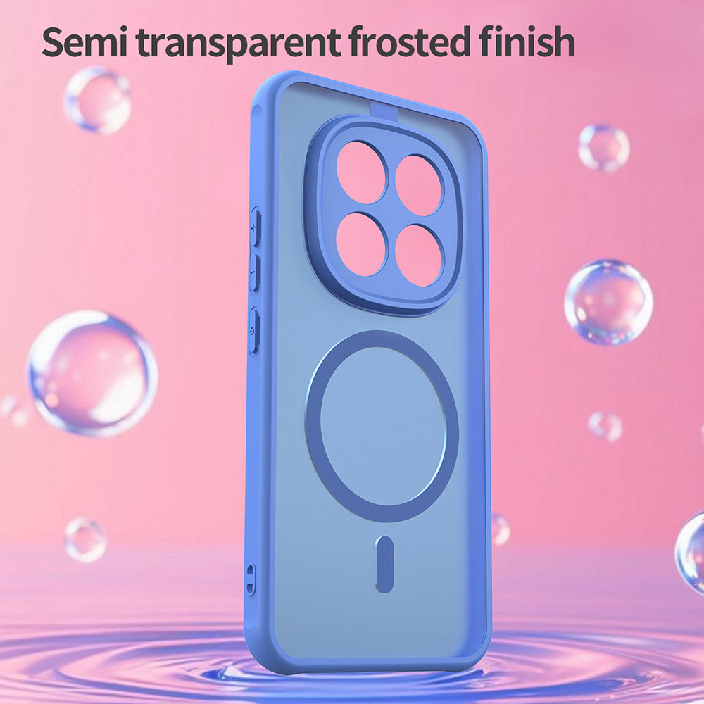 Puzdro MagSafe pre Xiaomi Poco M8 Pro / Redmi Note 15 Pro+ 5G, Techsuit, HaloFrost II, Modrá