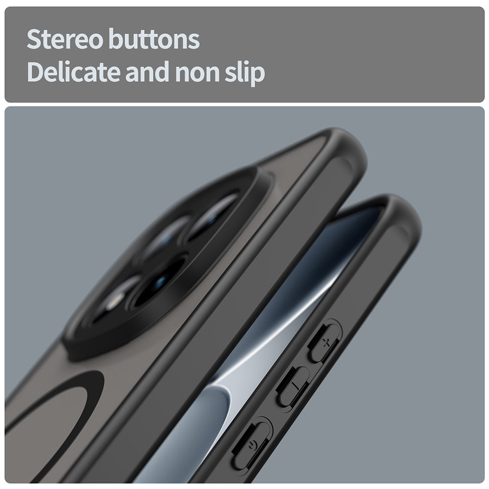 Puzdro MagSafe pre Xiaomi Poco M8 Pro / Redmi Note 15 Pro+ 5G, Techsuit, HaloFrost II, Čierne