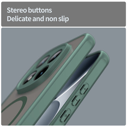 Puzdro MagSafe pre Xiaomi Poco M8 Pro / Redmi Note 15 Pro+ 5G, Techsuit, HaloFrost II, Zelené