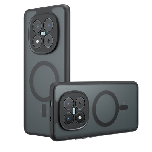 Puzdro MagSafe pre Xiaomi Poco M8 Pro / Redmi Note 15 Pro+ 5G, Techsuit, PureFrost, Saténová Čierna