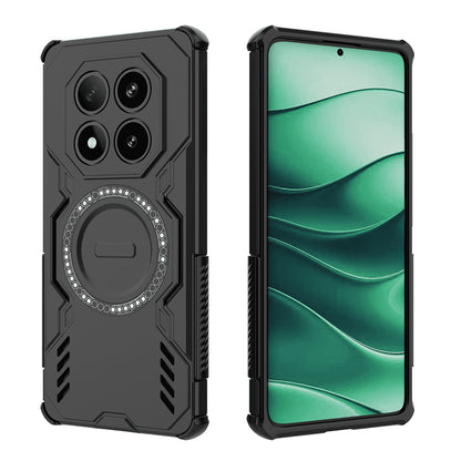 MagSafe puzdro pre Xiaomi Poco X7 / Redmi Note 14 Pro 5G, Techsuit, ArmorMag, čierne