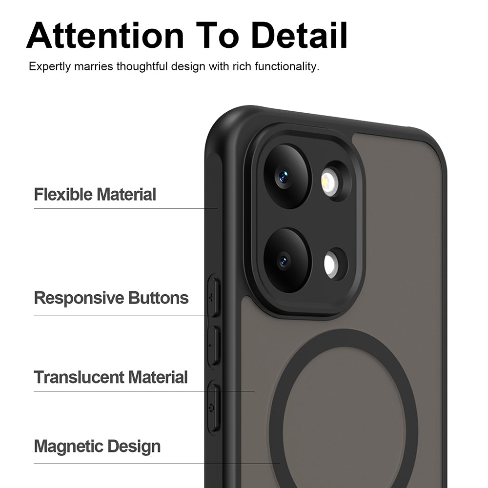 MagSafe puzdro pre Xiaomi Poco X8 Pro Max, Techsuit, HaloFrost II, Čierne