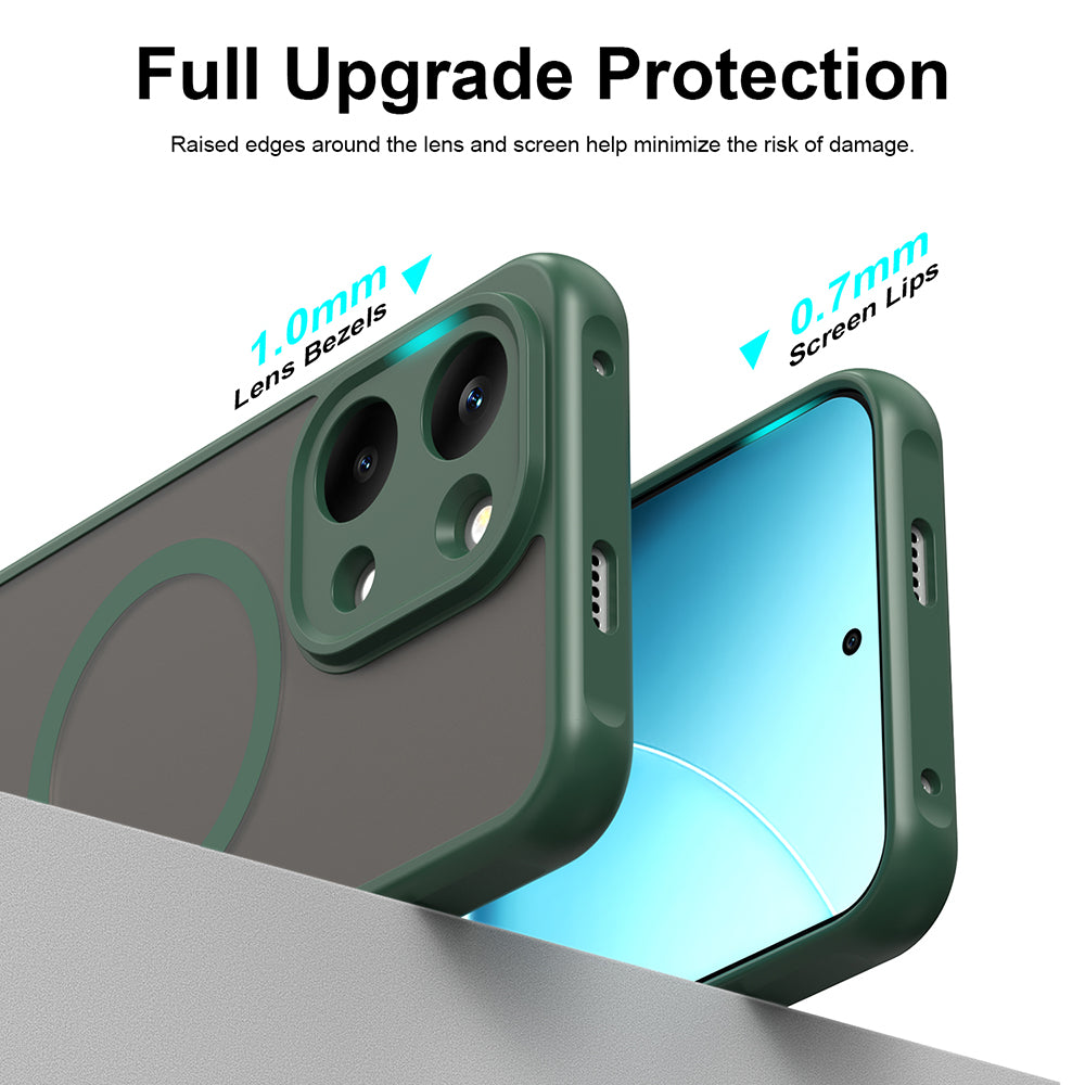 MagSafe puzdro pre Xiaomi Poco X8 Pro Max, Techsuit, HaloFrost II, Zelené