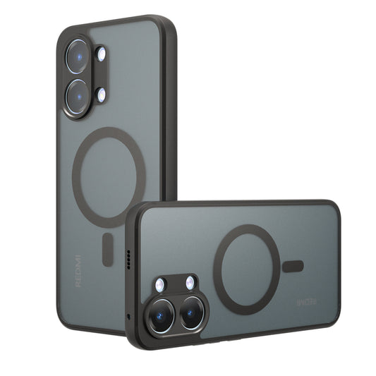 MagSafe puzdro pre Xiaomi Poco X8 Pro Max, Techsuit, PureFrost, Čierna saténová
