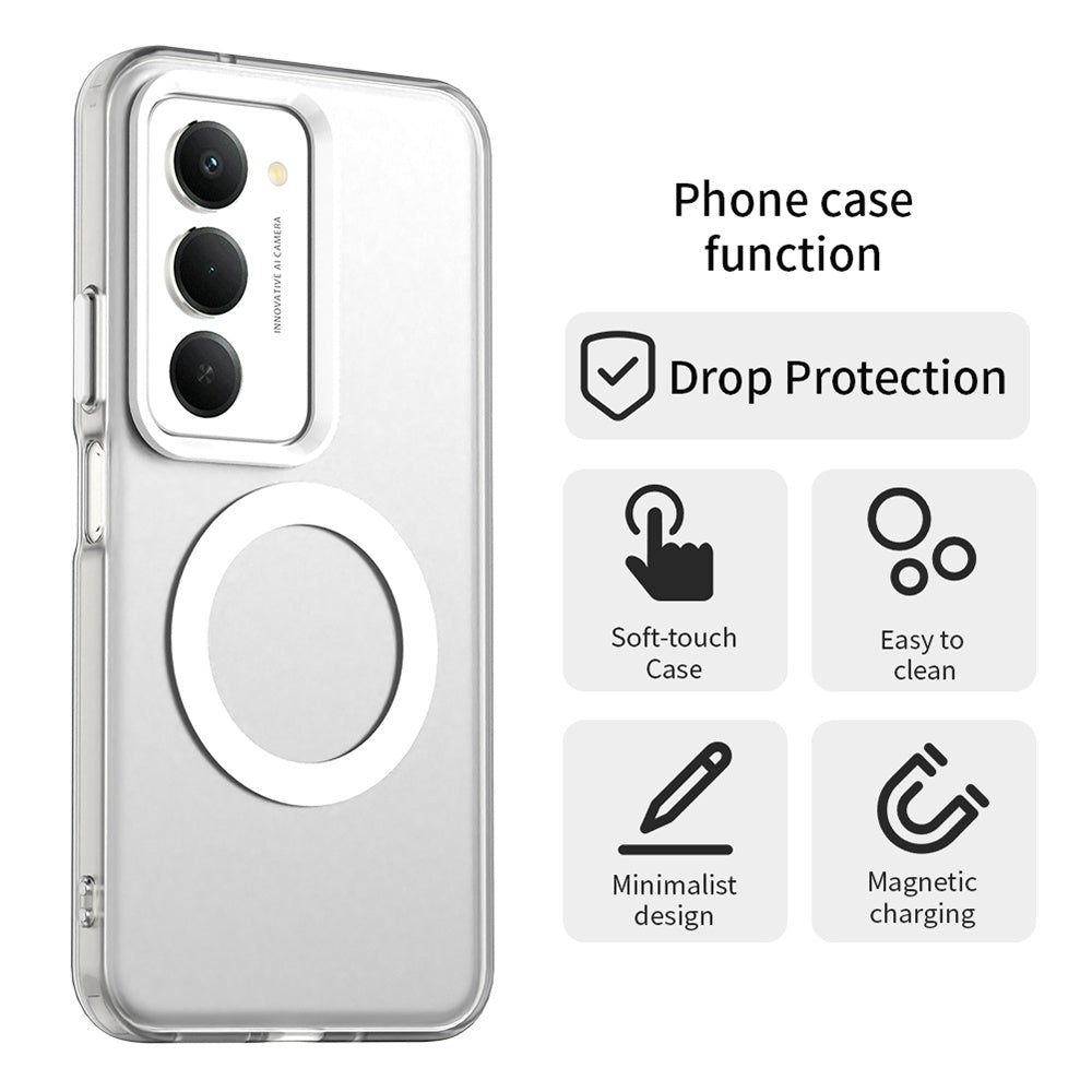 Puzdro MagSafe pre Xiaomi Redmi 15 5G / 15 4G, Techsuit, CandyCase, Biela