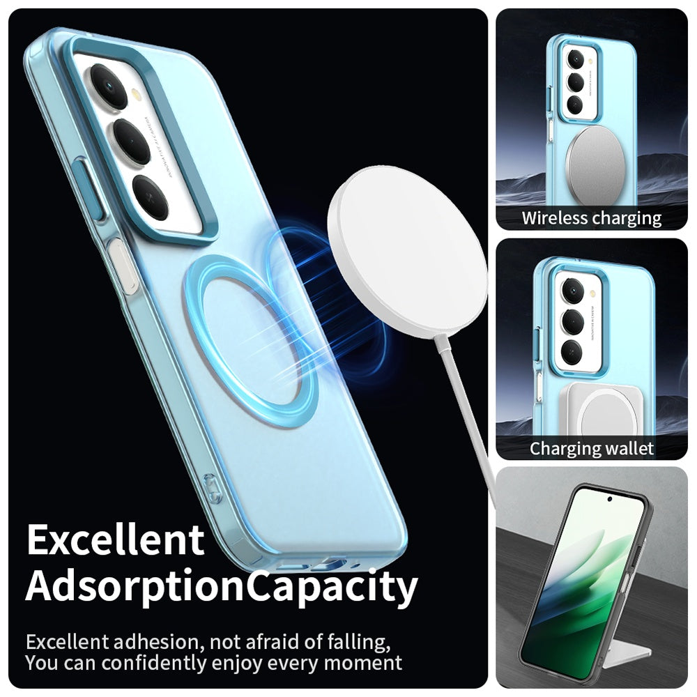 Puzdro MagSafe pre Xiaomi Redmi 15 5G / 15 4G, Techsuit, CandyCase, Modrá