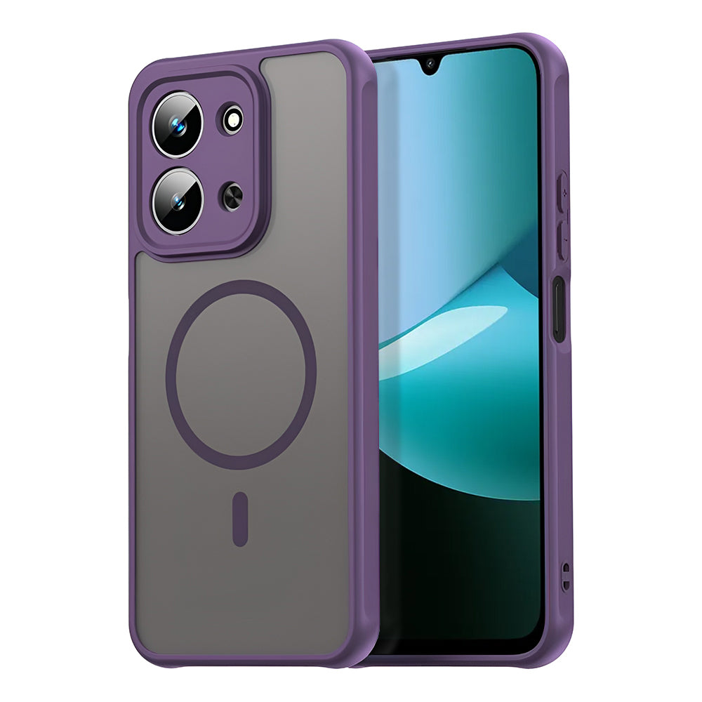 Puzdro MagSafe pre Xiaomi Redmi 15C 5G / 15C 4G, Techsuit, HaloFrost II, Fialové