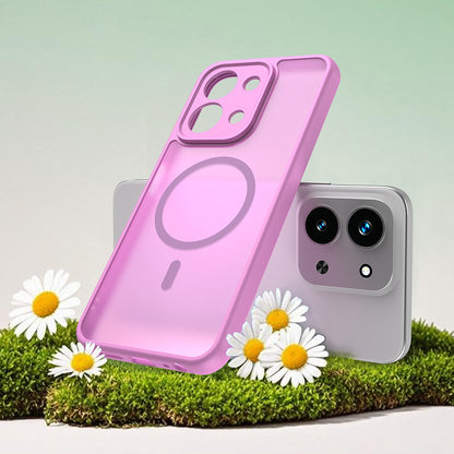 Puzdro MagSafe pre Xiaomi Redmi 15C 5G / 15C 4G, Techsuit, HaloFrost II, Ružová