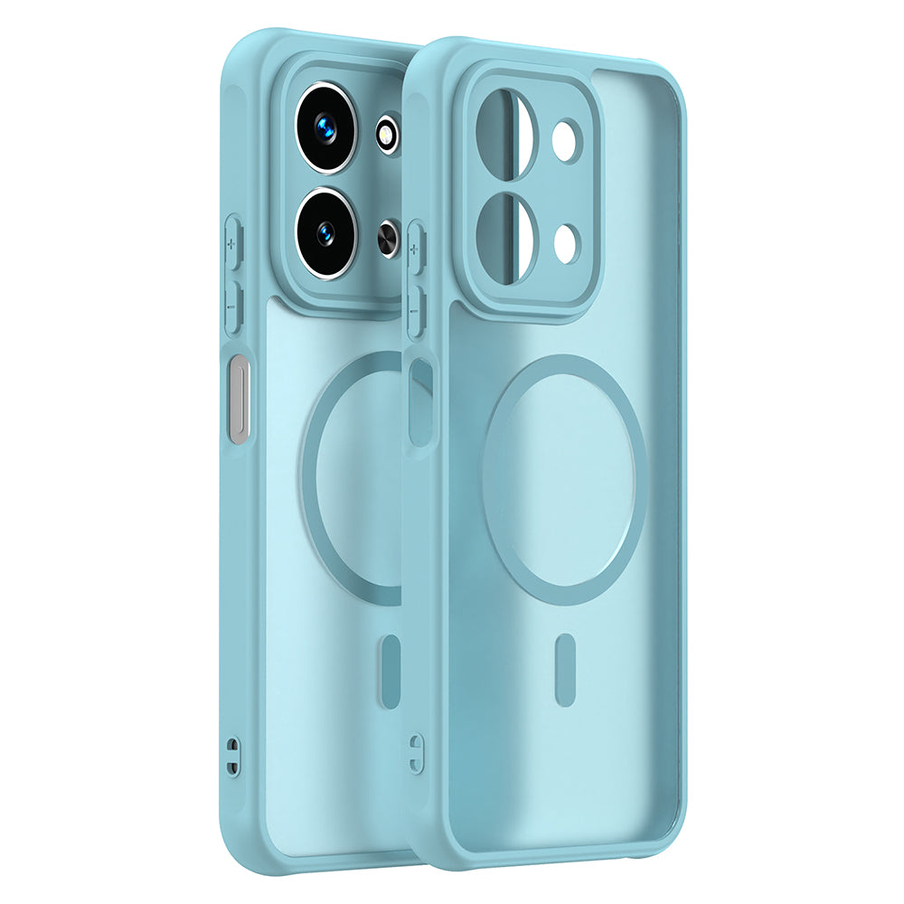 Puzdro MagSafe pre Xiaomi Redmi 15C 5G / 15C 4G, Techsuit, HaloFrost II, Svetlozelená