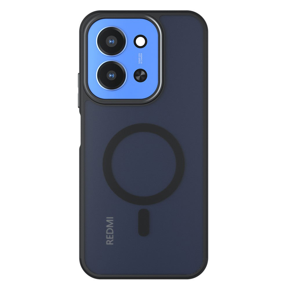 Puzdro MagSafe pre Xiaomi Redmi 15C 5G / 15C 4G, Techsuit, PureFrost, Saténová čierna