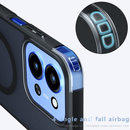 Puzdro MagSafe pre Xiaomi Redmi 15C 5G / 15C 4G, Techsuit, PureFrost, Saténová čierna