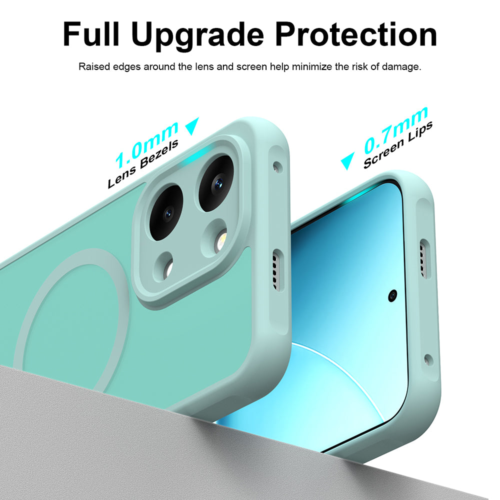 MagSafe puzdro pre Xiaomi Redmi 17 5G / 17 4G, Techsuit, HaloFrost II, Svetlozelená