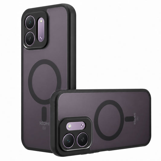 Puzdro MagSafe pre Xiaomi Redmi 17C 5G, Techsuit, PureFrost, saténovo čierne