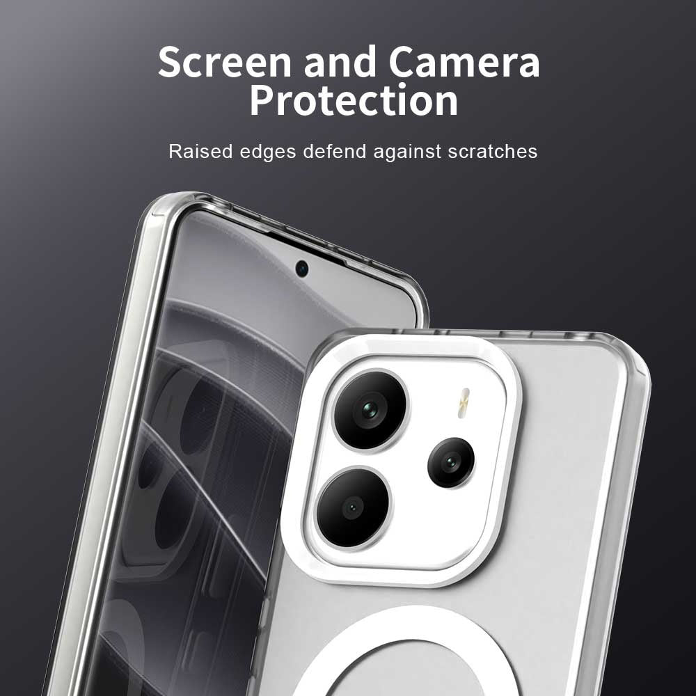 MagSafe puzdro pre Xiaomi Redmi Note 14 4G (Regionálne), Techsuit, CandyCase, Biele