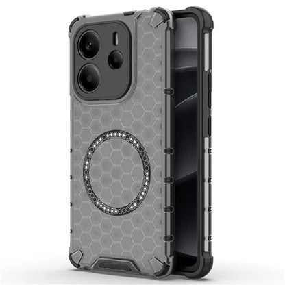 MagSafe puzdro pre Xiaomi Redmi Note 14 4G (Regionálne), Techsuit, HoneyComb Shield, Čierna