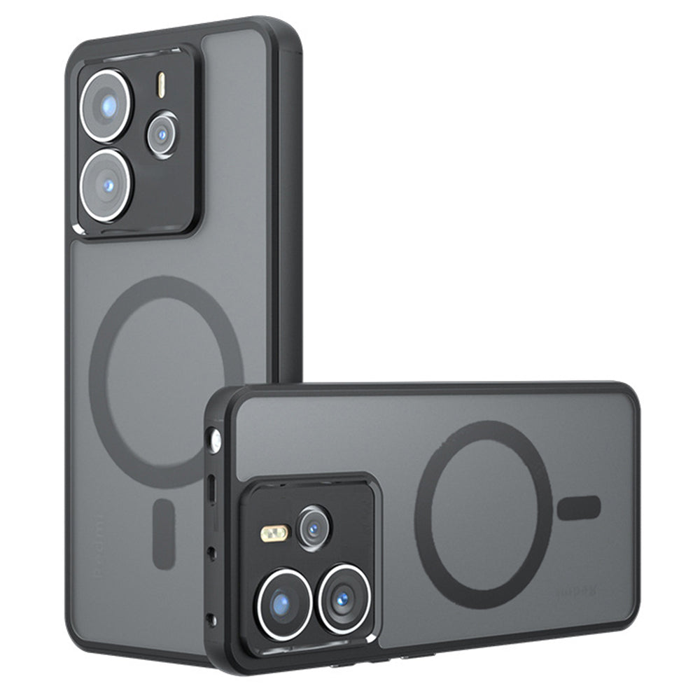 MagSafe puzdro pre Xiaomi Redmi Note 14 4G (Štandard), Techsuit, PureFrost, Čierna