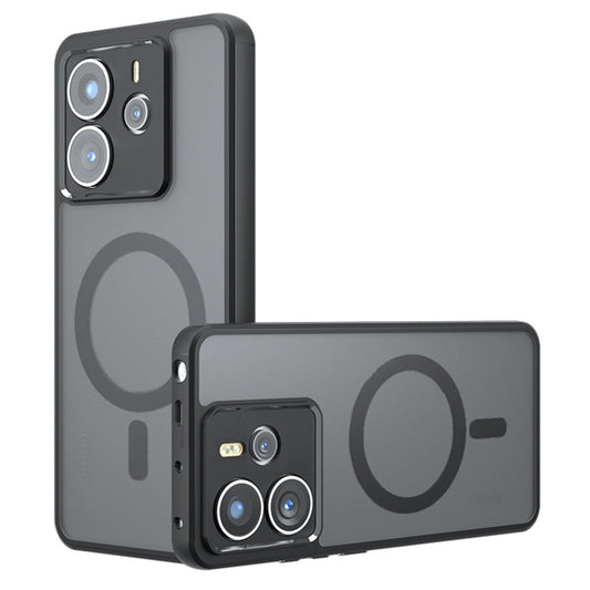MagSafe puzdro pre Xiaomi Redmi Note 14 4G (Štandard), Techsuit, PureFrost, Čierna