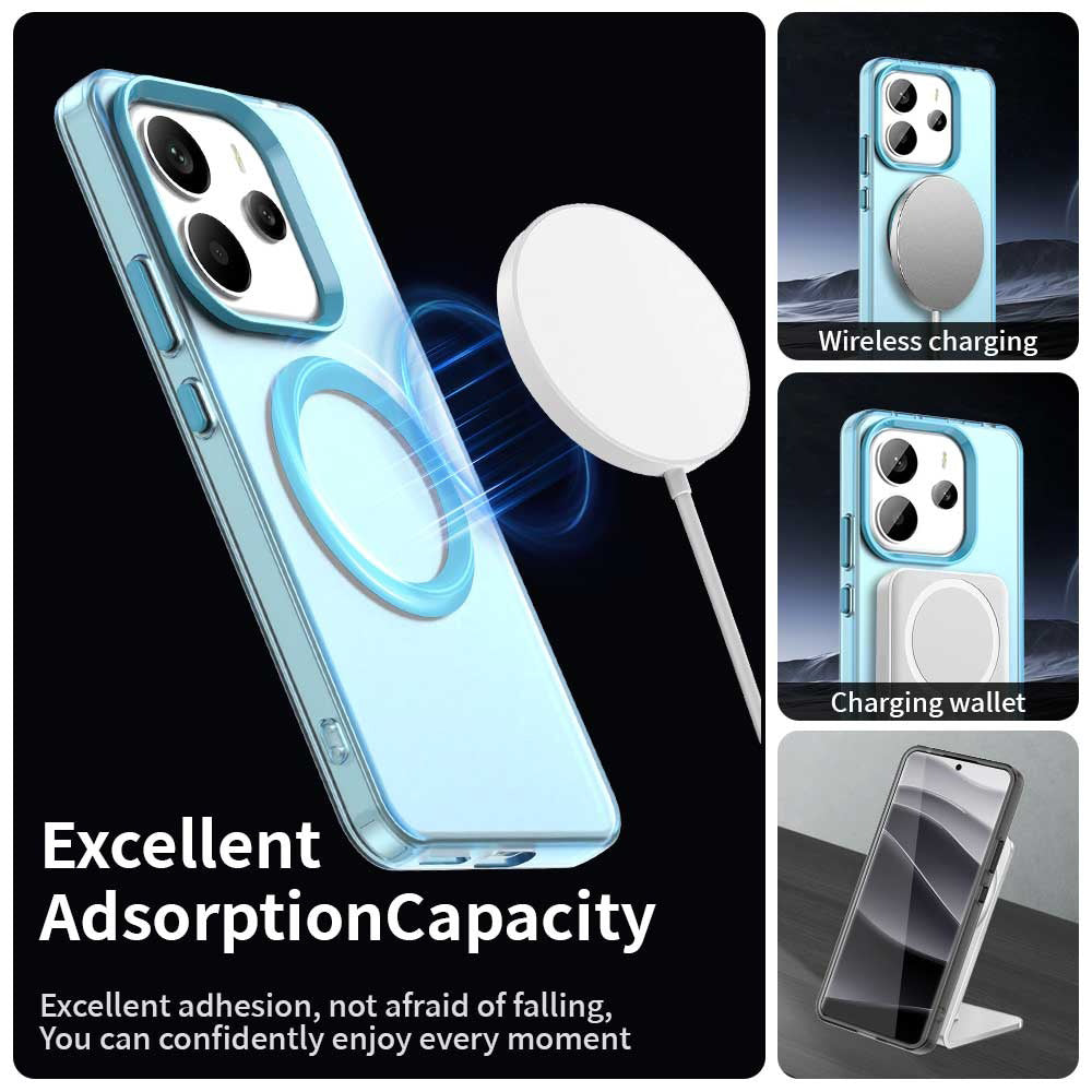 MagSafe puzdro pre Xiaomi Redmi Note 14 5G, Techsuit, CandyCase, modré