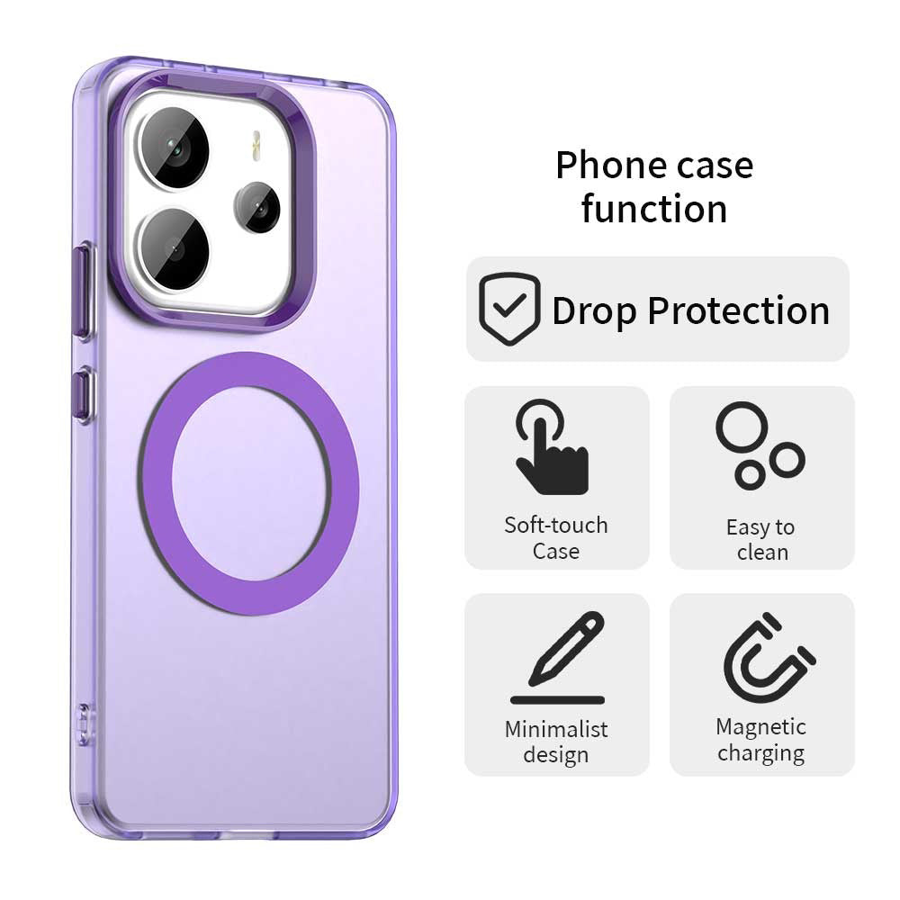 MagSafe puzdro pre Xiaomi Redmi Note 14 5G, Techsuit, CandyCase, Fialové