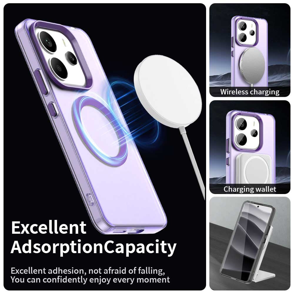 MagSafe puzdro pre Xiaomi Redmi Note 14 5G, Techsuit, CandyCase, Fialové