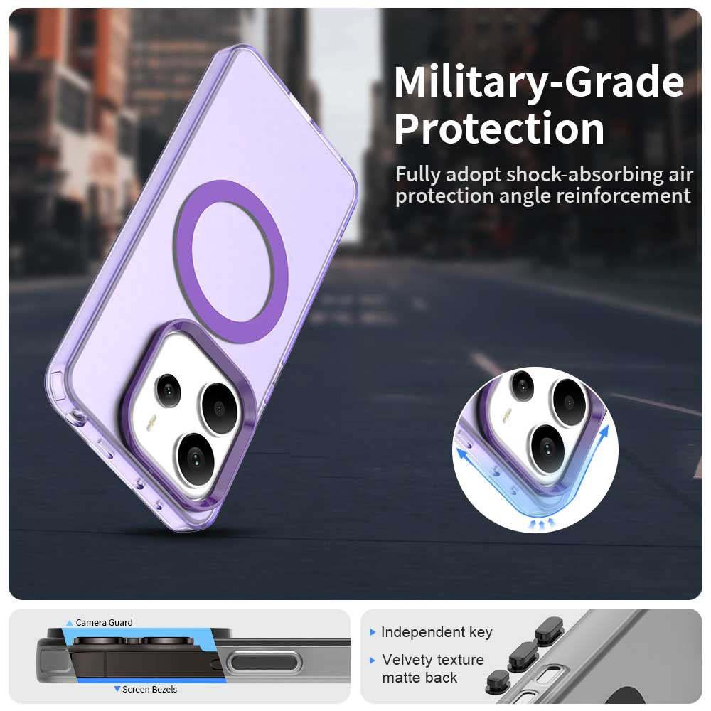 MagSafe puzdro pre Xiaomi Redmi Note 14 5G, Techsuit, CandyCase, Fialové