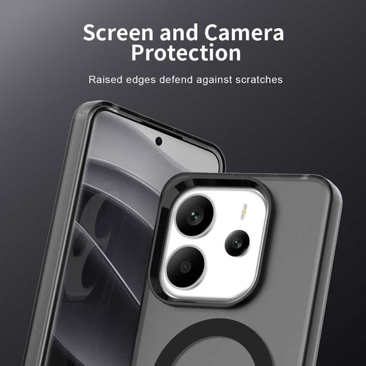 MagSafe puzdro pre Xiaomi Redmi Note 14 5G, Techsuit, CandyCase, Čierna