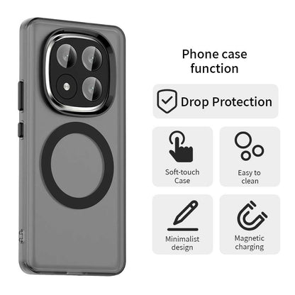 MagSafe puzdro pre Xiaomi Redmi Note 14 Pro+ 5G, Techsuit, CandyCase, Čierna