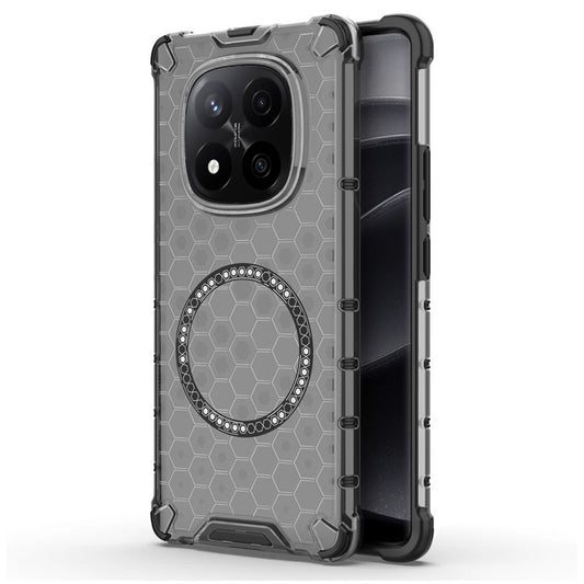 MagSafe puzdro pre Xiaomi Redmi Note 14 Pro+ 5G, Techsuit, HoneyComb Shield, čierne