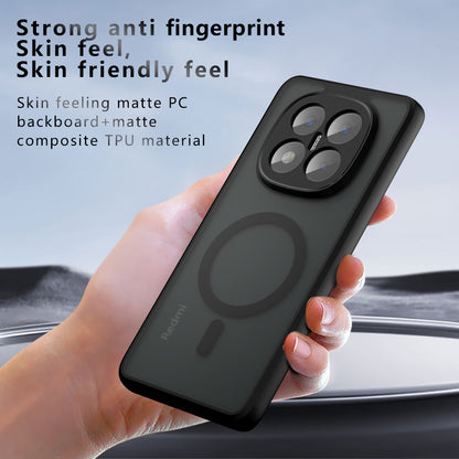 MagSafe puzdro pre Xiaomi Redmi Note 14 Pro+ 5G, Techsuit, PureFrost, Čierna saténová