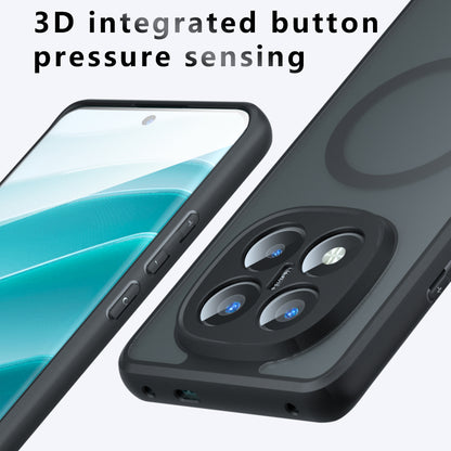 MagSafe puzdro pre Xiaomi Redmi Note 14 Pro+ 5G, Techsuit, PureFrost, Čierna saténová