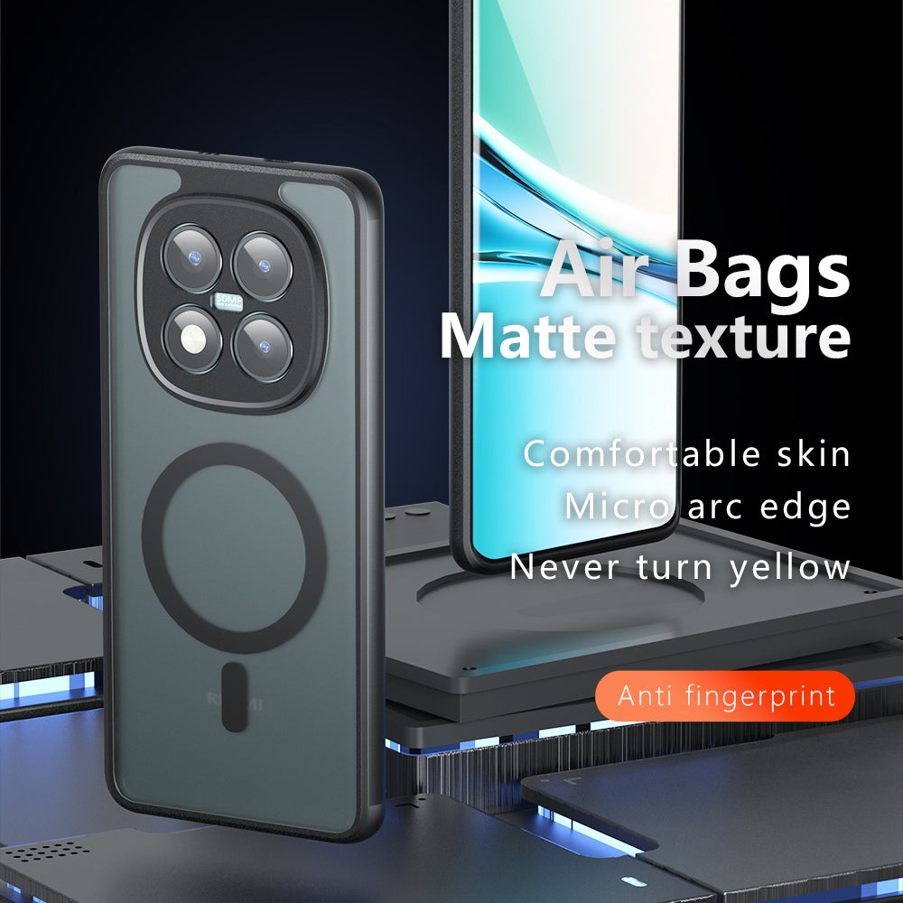 MagSafe Case for Xiaomi Redmi Note 15 Pro 4G, Techsuit, PureFrost, Satin Black