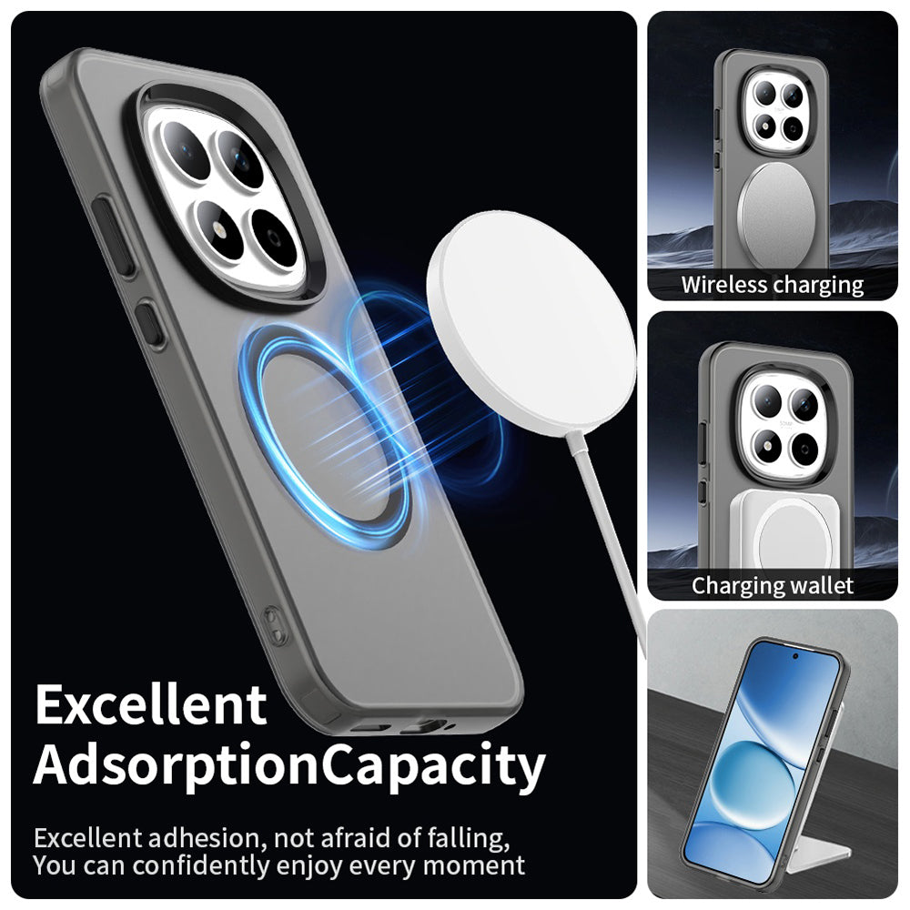 Puzdro MagSafe pre Xiaomi Redmi Note 15 Pro 5G, Techsuit, CandyCase, Čierne