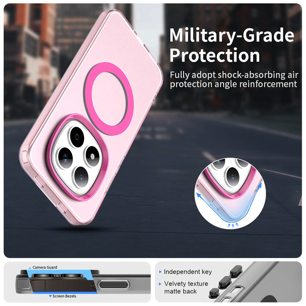 Puzdro MagSafe pre Xiaomi Redmi Note 15 Pro 5G, Techsuit, CandyCase, Ružová