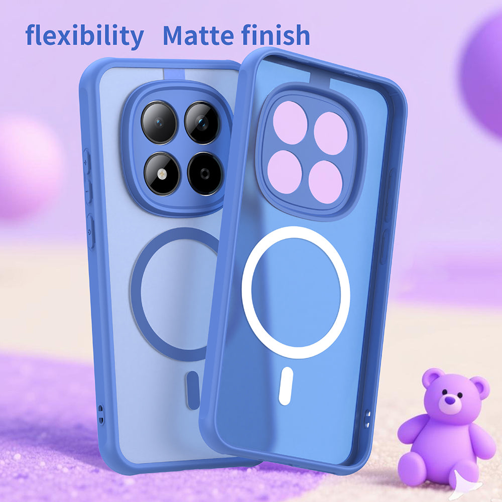 Puzdro MagSafe pre Xiaomi Redmi Note 15 Pro 5G, Techsuit, HaloFrost II, Modrá