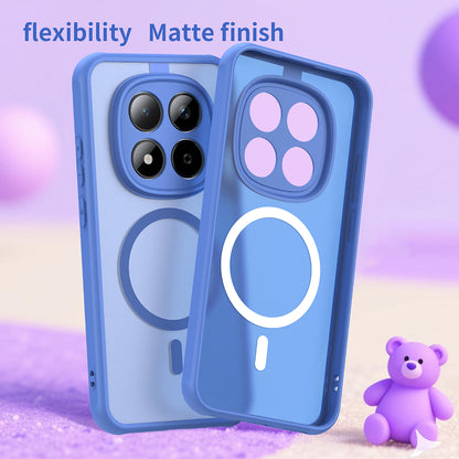 Puzdro MagSafe pre Xiaomi Redmi Note 15 Pro 5G, Techsuit, HaloFrost II, Modrá