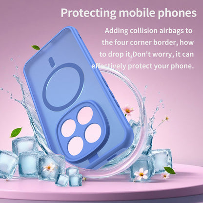 Puzdro MagSafe pre Xiaomi Redmi Note 15 Pro 5G, Techsuit, HaloFrost II, Modrá