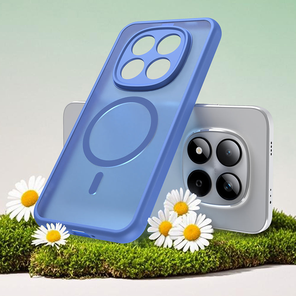 Puzdro MagSafe pre Xiaomi Redmi Note 15 Pro 5G, Techsuit, HaloFrost II, Modrá