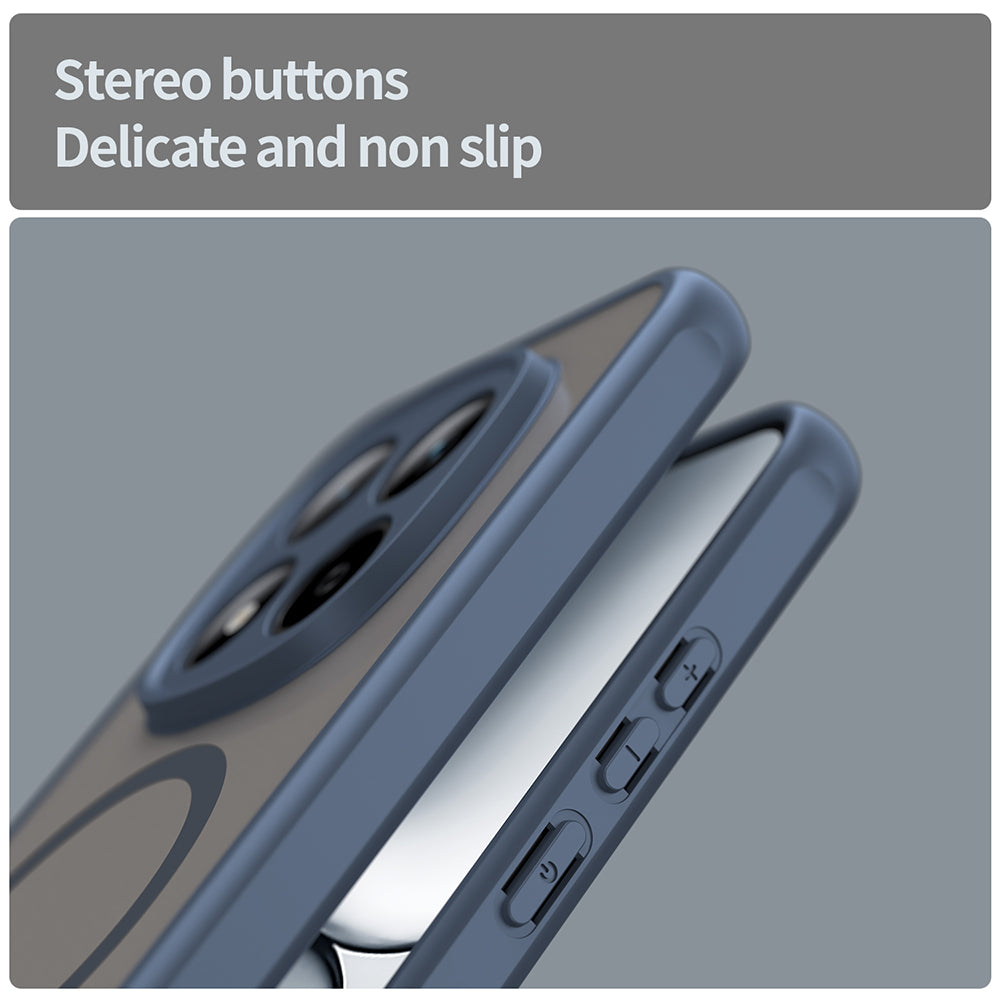 Puzdro MagSafe pre Xiaomi Redmi Note 15 Pro 5G, Techsuit, HaloFrost II, Tmavomodré