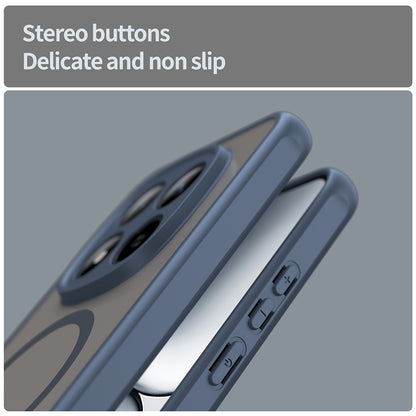 Puzdro MagSafe pre Xiaomi Redmi Note 15 Pro 5G, Techsuit, HaloFrost II, Tmavomodré