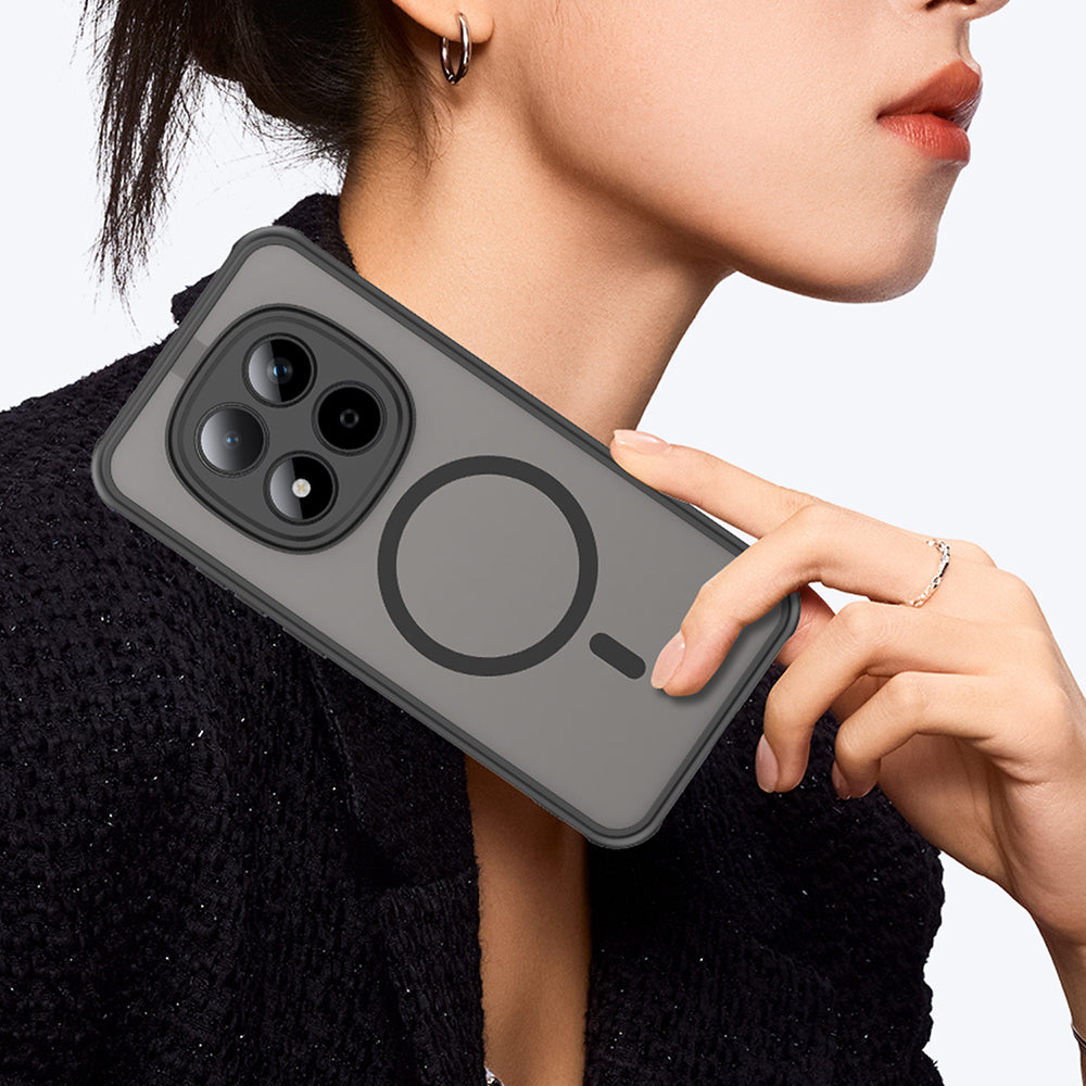 MagSafe Case for Xiaomi Redmi Note 15 Pro 5G, Techsuit, HaloFrost II, Black