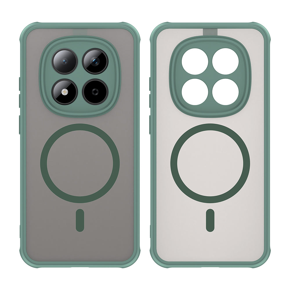 Puzdro MagSafe pre Xiaomi Redmi Note 15 Pro 5G, Techsuit, HaloFrost II, Zelené