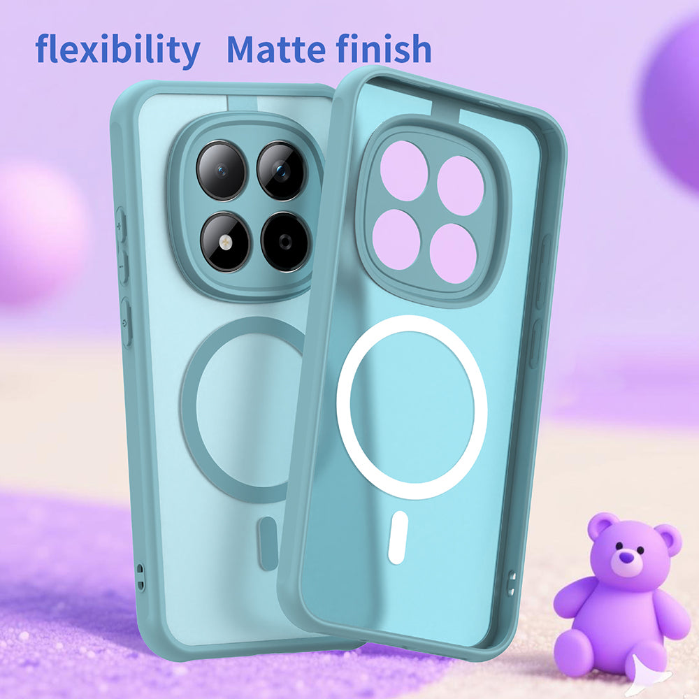 Puzdro MagSafe pre Xiaomi Redmi Note 15 Pro 5G, Techsuit, HaloFrost II, Svetlozelená